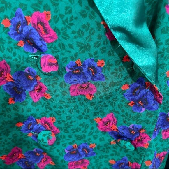 Vintage Gold Label Victoria's Secret Smoking Jacket/Pajama Top - S‎ - Picture 7 of 12